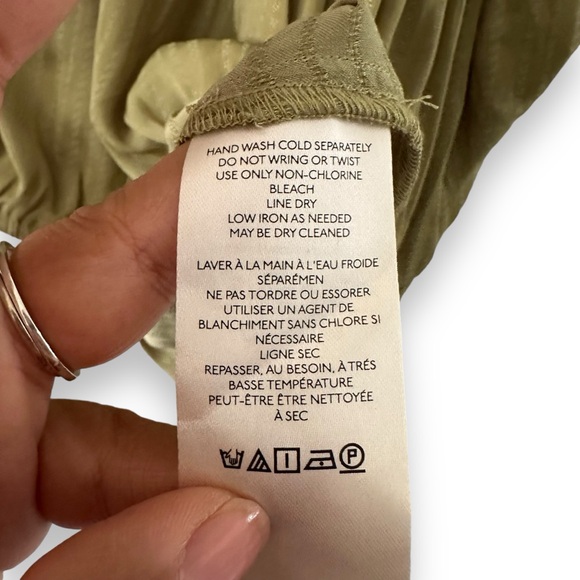 Anthropologie Olive Green Blouse - Picture 8 of 10